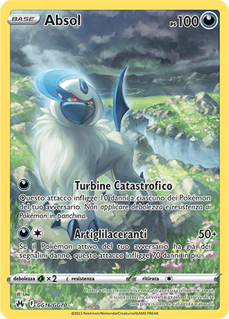 Absol GG16/GG70 Galleria di Galar - ITA - Near Mint - Spada e Scudo - Zenit Regale - Carta Pokemon