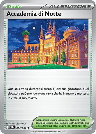 Accademia di Notte 054/064 Non Comune - ITA - Near Mint - Scarlatto e Violetto - Segreto Fiabesco - Carta Pokemon