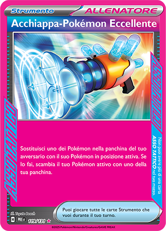 Acchiappa-Pokémon Eccellente 119/131 - ITA - Near Mint - Scarlatto e Violetto - Evoluzioni Prismatiche - Carta Pokemon