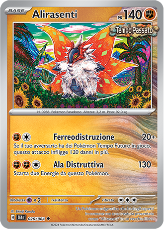 Alirasenti 026/064 Reverse Holo Non Comune - ITA - Near Mint - Scarlatto e Violetto - Segreto Fiabesco - Carta Pokemon