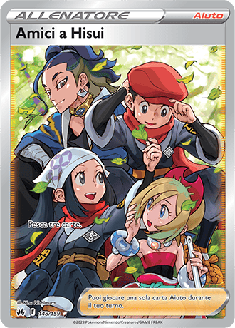 Amici di Hisui 148/159 Full Art - ITA - Near Mint - Spada e Scudo - Zenit Regale - Carta Pokemon