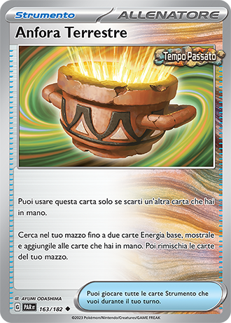 Anfora Terrestre 163/182 - ITA - Near Mint - Scarlatto e Violetto - Paradosso Temporale - Carta Pokemon