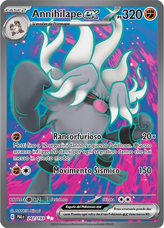 Annihilape ex 242/193 Full Art - ITA - Near Mint - Scarlatto e Violetto - Evoluzioni a Paldea - Carta Pokemon