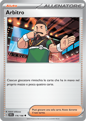 Arbitro 176/198 - ITA - Near Mint - Scarlatto e Violetto - Carta Pokemon