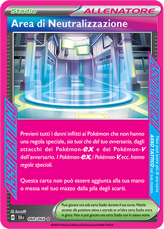 Area di Neutralizzazione 060/064 Rara Asso Tattico - ITA - Near Mint - Scarlatto e Violetto - Segreto Fiabesco - Carta Pokemon