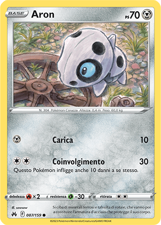 Aron 087/159 - ITA - Near Mint - Spada e Scudo - Zenit Regale - Carta Pokemon