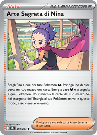 Arte Segreta di Nina 059/064 Non Comune - ITA - Near Mint - Scarlatto e Violetto - Segreto Fiabesco - Carta Pokemon