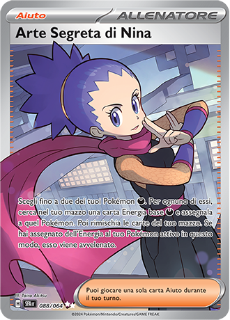 Arte Segreta di Nina 088/064 Full Art Ultra Rara - ITA - Near Mint - Scarlatto e Violetto - Segreto Fiabesco - Carta Pokemon