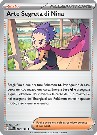 Arte Segreta di Nina 112/131 Reverse Holo - ITA - Near Mint - Scarlatto e Violetto - Evoluzioni Prismatiche - Carta Pokemon