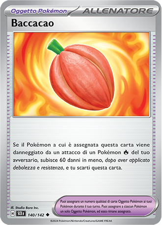 Baccacao 140/142 - ITA - Near Mint - Scarlatto e Violetto - Corona Astrale - Carta Pokemon