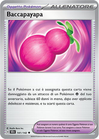 Baccapayapa 141/142 - ITA - Near Mint - Scarlatto e Violetto - Corona Astrale - Carta Pokemon