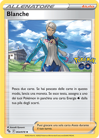 Blanche 064/078 - ITA - Near Mint - Spada e Scudo - Pokemon GO - Carta Pokemon