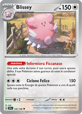 Blissey 145/198 - ITA - Near Mint - Scarlatto e Violetto - Carta Pokemon