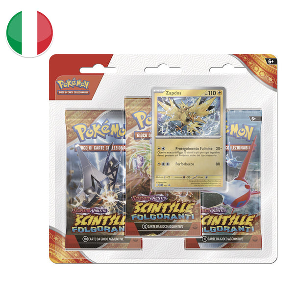 Blister da 3 bustine Scarlatto e Violetto - Scintille Folgoranti - Zapdos - ITA