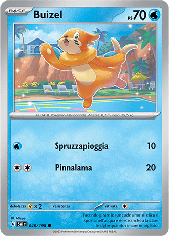 Buizel 046/198 - ITA - Near Mint - Scarlatto e Violetto - Carta Pokemon