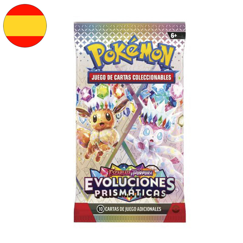 Bustina Escarlata y Pùrpura - Evoluciones Prismaticas - ESP - Artwork Casuale - 10 Carte POKEMON