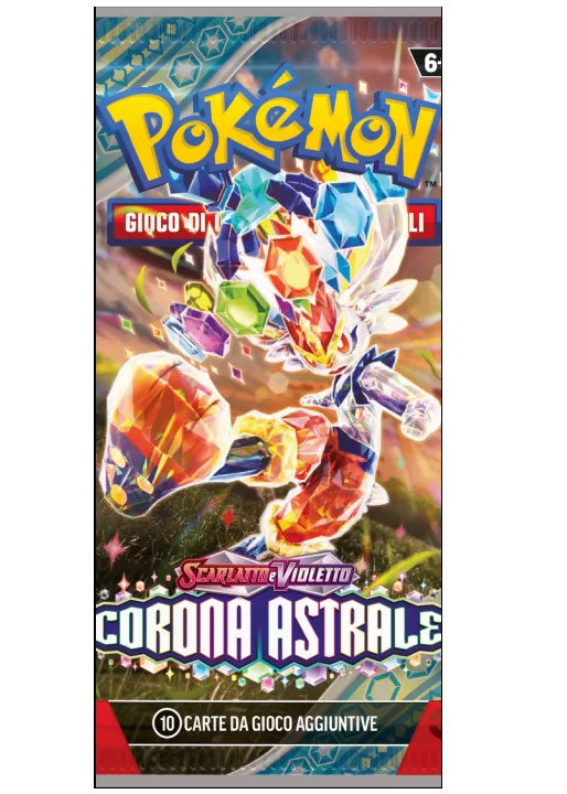 Bustina Scarlatto e Violetto - Corona Astrale - ITA - Artwork Casuale - 10 Carte POKEMON