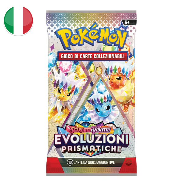 Bustina Scarlatto e Violetto - Evoluzioni Prismatiche - ITA - Artwork Casuale - 10 Carte POKEMON