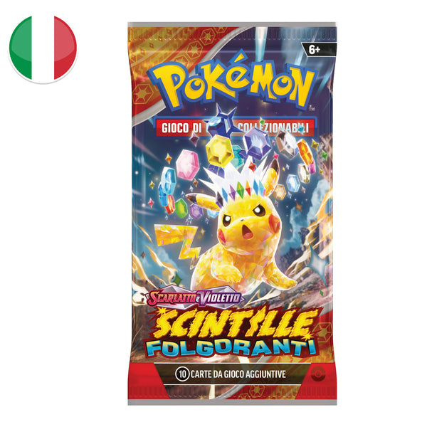 Bustina Scarlatto e Violetto - Scintille Folgoranti - ITA - Artwork Casuale - 10 Carte POKEMON