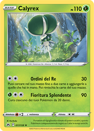 Calyrex 017/159 Holo - ITA - Near Mint - Spada e Scudo - Zenit Regale - Carta Pokemon