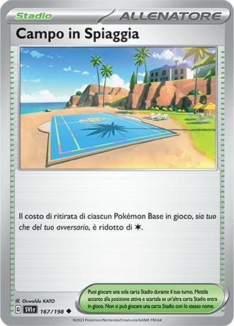 Campo in Spiaggia 167/198 - ITA - Near Mint - Scarlatto e Violetto - Carta Pokemon