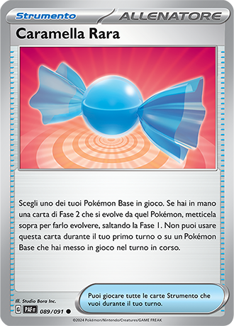 Caramella Rara 089/091 - ITA - Near Mint - Scarlatto e Violetto - Destino di Paldea - Carta Pokemon