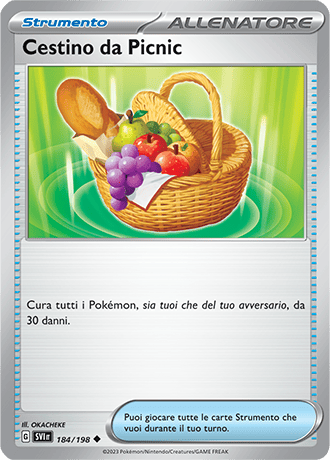 Cestino da Picnic 184/198 - ITA - Near Mint - Scarlatto e Violetto - Carta Pokemon