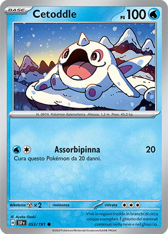 Cetoddle 053/191 - ITA - Near Mint - Scarlatto e Violetto - Scintille Folgoranti - Carta Pokemon