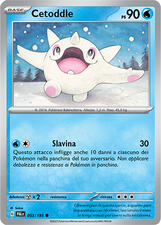 Cetoddle 053/193 - ITA - Near Mint - Scarlatto e Violetto - Evoluzioni a Paldea - Carta Pokemon