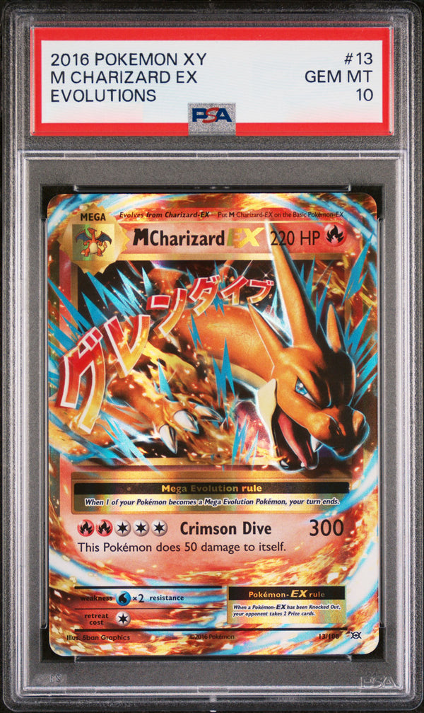 Charizard-ex 13/108 - ENG - Mint - Gradata PSA 10 - XY - Evolutions - Carta Pokemon