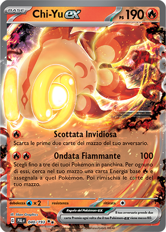 Chi-Yu ex 040/193 - ITA - Near Mint - Scarlatto e Violetto - Evoluzioni a Paldea - Carta Pokemon