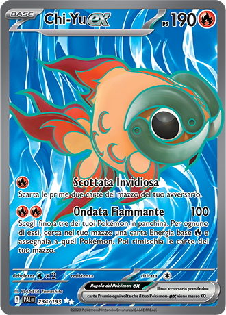 Chi-Yu ex 234/193 Full Art - ITA - Near Mint - Scarlatto e Violetto - Evoluzioni a Paldea - Carta Pokemon