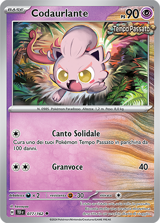 Codaurlante 077/162 - ITA - Near Mint - Scarlatto e Violetto - CronoForze - Carta Pokemon