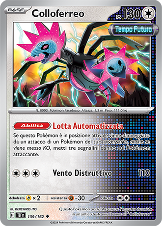 Colloferreo 139/162 Reverse Holo - ITA - Near Mint - Scarlatto e Violetto - CronoForze - Carta Pokemon