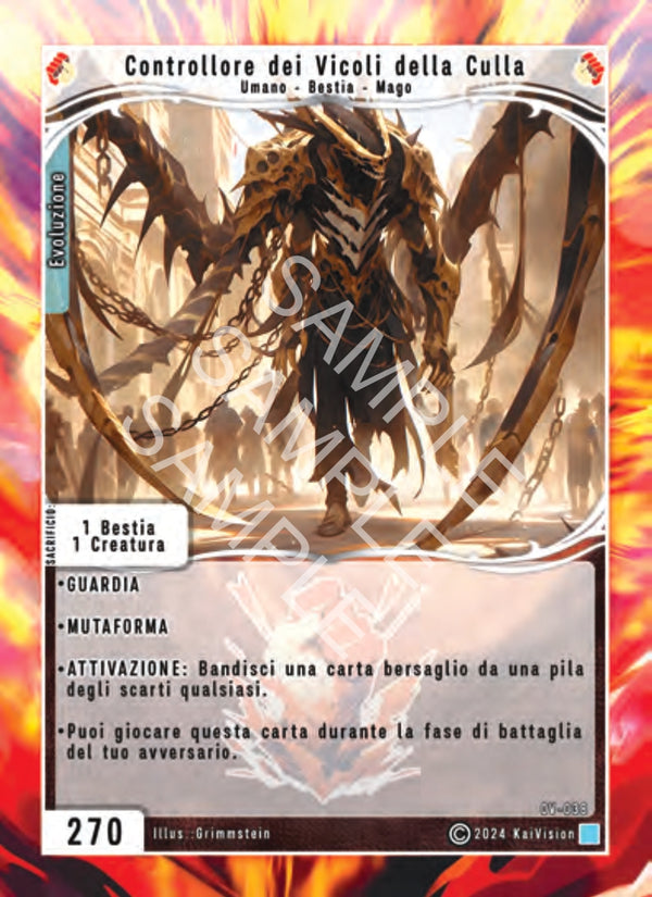 Controllore dei Vicoli della Culla OV - 038 Non Comune - 1a Edizione - ITA - Near Mint - Oppressione Vacua - Carta Creatures of Exo