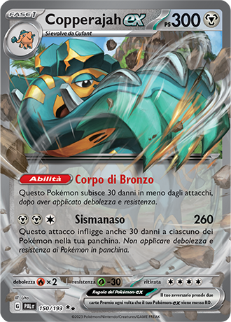 Copperajah ex 150/193 - ITA - Near Mint - Scarlatto e Violetto - Evoluzioni a Paldea - Carta Pokemon