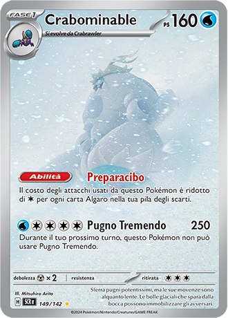 Crabominable 149/142 - ITA - Near Mint - Scarlatto e Violetto - Corona Astrale - Carta Pokemon