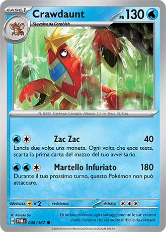 Feebas 049/167 Comune - ITA - Near Mint - Scarlatto e Violetto - Crepuscolo Mascherato - Carta Pokemon