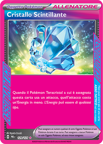 Cristallo Scintillante 129/131 - ITA - Near Mint - Scarlatto e Violetto - Evoluzioni Prismatiche - Carta Pokemon