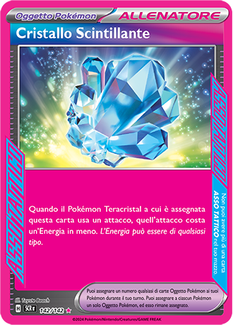 Cristallo Scintillante 142/142 - ITA - Near Mint - Scarlatto e Violetto - Corona Astrale - Carta Pokemon