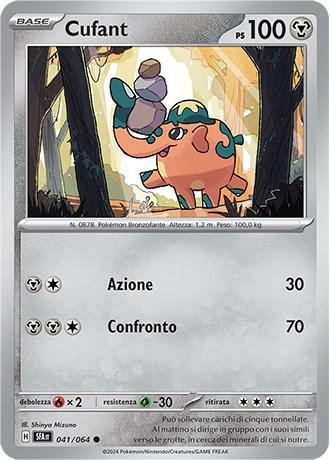 Cufant 041/064 Comune - ITA - Near Mint - Scarlatto e Violetto - Segreto Fiabesco - Carta Pokemon