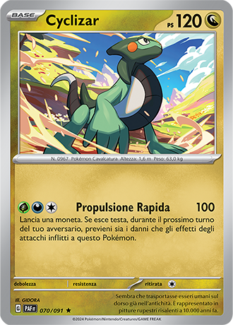 Cyclizar 070/091 Holo - ITA - Near Mint - Scarlatto e Violetto - Destino di Paldea - Carta Pokemon