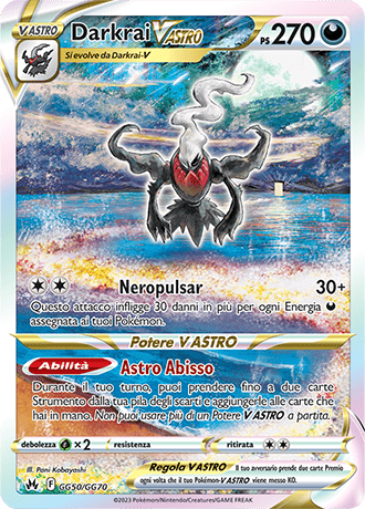 Darkrai V Astro GG50/GG70 Galleria di Galar - ITA - Near Mint - Spada e Scudo - Zenit Regale - Carta Pokemon