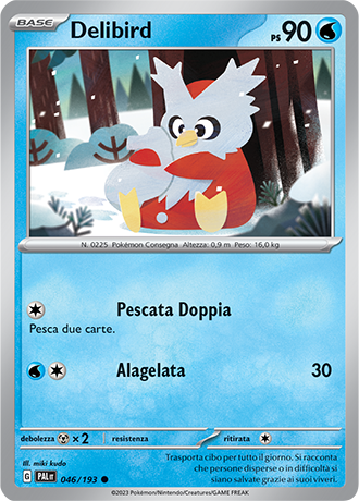 Delibird 046/193 - ITA - Near Mint - Scarlatto e Violetto - Evoluzioni a Paldea - Carta Pokemon