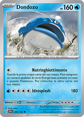 Dondozo 055/182 - ITA - Near Mint - Scarlatto e Violetto - Paradosso Temporale - Carta Pokemon