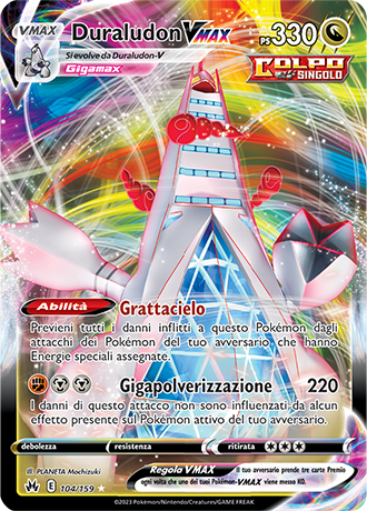 Duraludon V MAX 104/159 - ITA - Near Mint - Spada e Scudo - Zenit Regale - Carta Pokemon