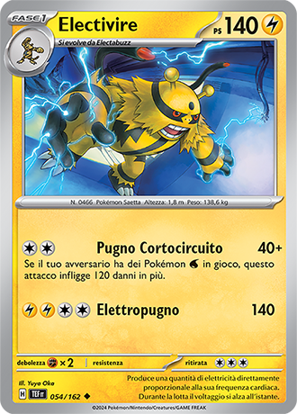 Electivire 054/162 - ITA - Near Mint - Scarlatto e Violetto - CronoForze - Carta Pokemon