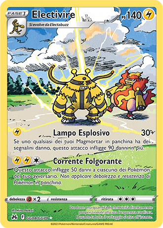 Electivire GG08/GG70 Galleria di Galar - ITA - Near Mint - Spada e Scudo - Zenit Regale - Carta Pokemon