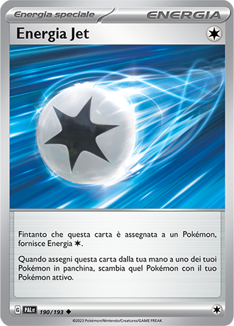 Energia Jet 190/193 - ITA - Near Mint - Scarlatto e Violetto - Evoluzioni a Paldea - Carta Pokemon