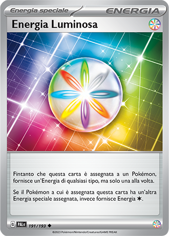 Energia Luminosa 191/193 - ITA - Mint - Scarlatto e Violetto - Evoluzioni a Paldea - Carta Pokemon